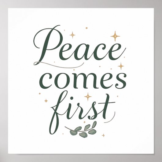 Minimalist Self Care and Zen Saying Poster (Vorne)