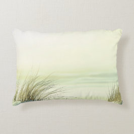 Minimalist Serene White Sand Dunes Beach Dekokissen