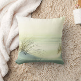 Minimalist Serene White Sand Dunes Beach Kissen