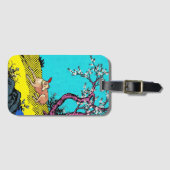 Minimalist Sighthound Silhouette Dog Graphic Gepäckanhänger (Vorderseite (Horizontal))