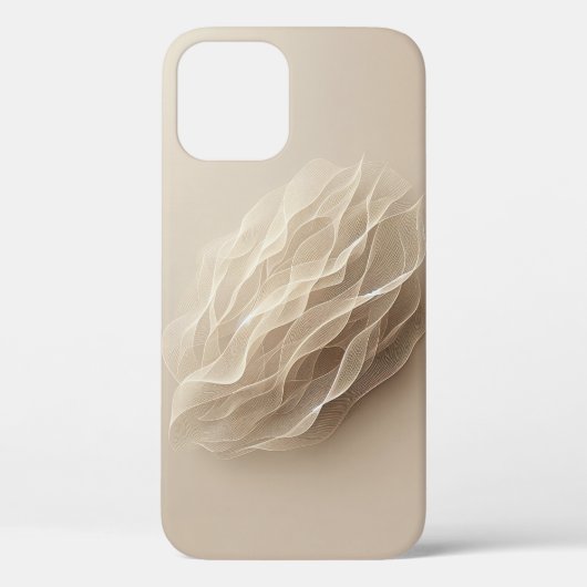 Minimalist Silk Wave Abstract Phone Case Ethereal (Rückseite)