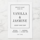 Minimalist Simple Bath Product Waterproof Label Lebensmitteletikett (Einzelnes Label)