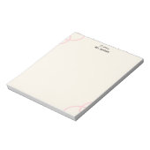 Minimalist Simple Boho Teacher Notepad Notizblock (Rotiert)