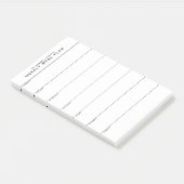 Minimalist Simple Meal Planning Post-it Notes Klebezettel (angewinkelt)
