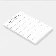 Minimalist Simple Meal Planning Post-it Notes