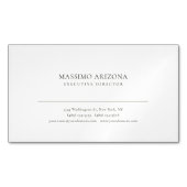 Minimalist Simple Plain Magnetische Visitenkarte (Vorderseite)