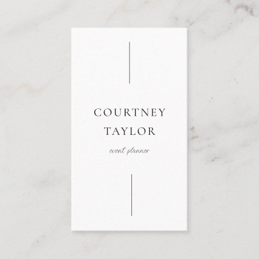 Minimalist simple professional with QR code Visitenkarte (Vorderseite)