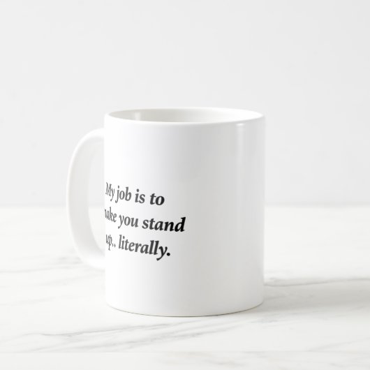 Minimalist Simple Typography Physical Therapy Kaffeetasse (Vorderseite Links)
