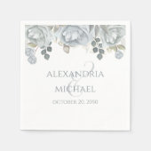 Minimalist Simple Wedding Calligraphy Template Nap Serviette (Vorderseite)