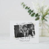 Minimalist simple wedding  einladung (Stehend Vorderseite)