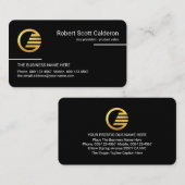 Minimalist Simple White Lines CEO Visitenkarte (Vorne/Hinten)