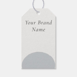 Minimalist Slate Blue Stone Custom Name Gift Tags Geschenkanhänger