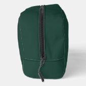 Minimalist Smaragdgrün personalisierte Monogramm Waschbeutel (Rechts)