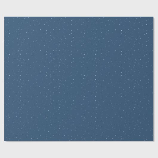 Minimalist Snow and Twinkles Holiday  Geschenkpapier (Flach)