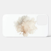 Minimalist Soft Beige Abstract Flower Phone Case (Rückseite (Horizontal))