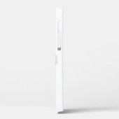 Minimalist Soft Beige Abstract Flower Phone Case (Rückseite / Links)