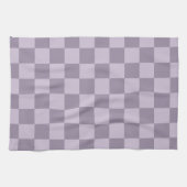 Minimalist Soft Lavender Checkerboard Pattern  Geschirrtuch (Horizontal)