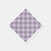 Minimalist Soft Lavender Checkerboard Pattern  Serviette (Ecke)
