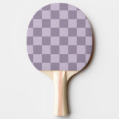 Minimalist Soft Lavender Checkerboard Pattern  Tischtennis Schläger (Rückseite)