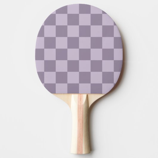 Minimalist Soft Lavender Checkerboard Pattern  Tischtennis Schläger (Vorderseite)
