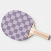 Minimalist Soft Lavender Checkerboard Pattern  Tischtennis Schläger (Seitenansicht)