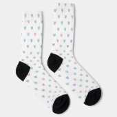 Minimalist Soft Pastel Heart Pattern Crew Socks Socken (Rechts)