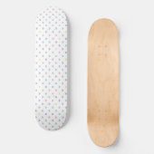 Minimalist Soft Pastel Heart Pattern Skateboard (Vorderseite)