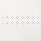 Minimalist Soft Pastel Heart Pattern Yogamatte (Vorderseite (Horizontal))