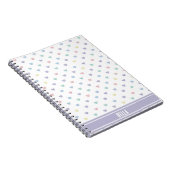 Minimalist Soft Pastell Herz Muster Personalisiert Notizblock (Rechte Seite)