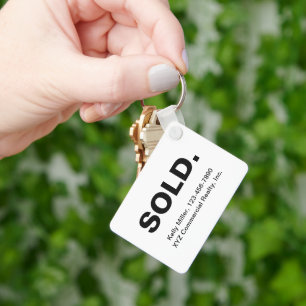 Minimalist SOLD Immobilien   Budget-Marketing  Schlüsselanhänger