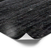 Minimalist Solitary Tree Landscape | Black & White Poster (Ecke)