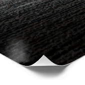 Minimalist Solitary Tree Landscape | Monochrome Poster (Ecke)