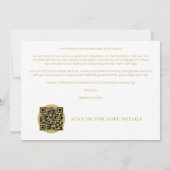 Minimalist Sophisticated Photo Wedding Holidays Save The Date (Rückseite)