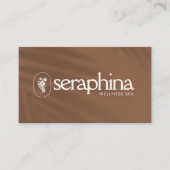 Minimalist Spa Wellness Esthetician Rust Visitenkarte (Vorderseite)