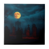 Minimalist Spider Web Halloween Ceramic Tile Fliese (Vorderseite)