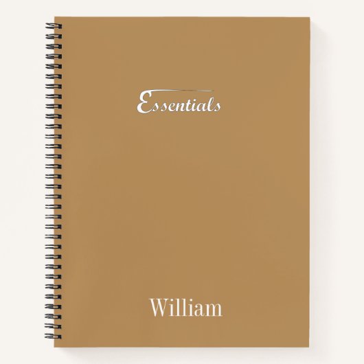 Minimalist Spiral Notebook – “Essentials” Notizblock (Vorderseite)