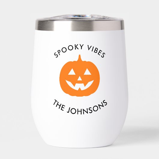 Minimalist Spooky Vibes – Personalized Halloween  (Vorderseite)