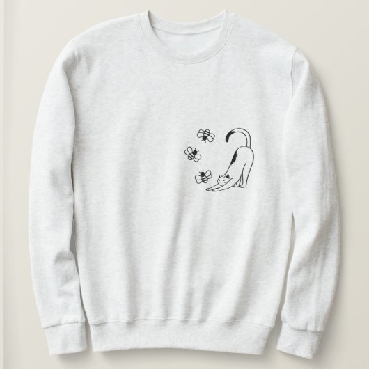 Minimalist Spring Cat  Sweatshirt (Design vorne)
