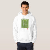 Minimalist St Moritz Bobsleigh Line Print Hoodie (Vorne ganz)