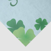 Minimalist St Patrick’s Day Clover Frame Seidenpapier (Detail)