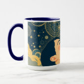 Minimalist Starry Night Dreamer Tasse (Links)