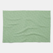 Minimalist Staubig-Sage-Tiny-Dreiecke Geschirrtuch (Horizontal)