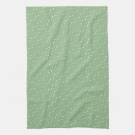 Minimalist Staubig-Sage-Tiny-Dreiecke Geschirrtuch