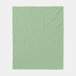 Minimalist Staubiger Salbei Kleine Dreiecke  Fleecedecke