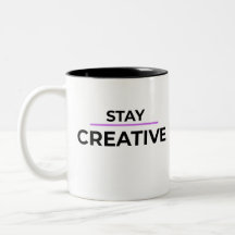 Minimalist Stay Creative Typografie