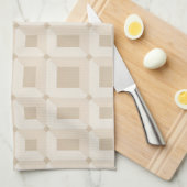 Minimalist stepped square geometric relief  geschirrtuch (Viertel Falte)