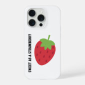 Minimalist Strawberry Pattern iPhone Case iPhone Hülle (Rückseite)