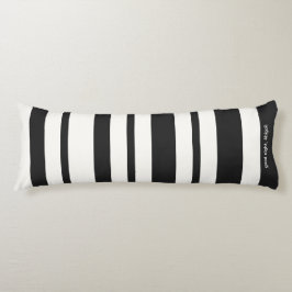 Minimalist stripes of black and white seitenschläferkissen
