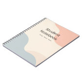 Minimalist Student Notebook Pastel Journal  Notizblock (Linke Seite)