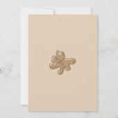 Minimalist Style Flower Notes Baby Shower Einladung (Rückseite)